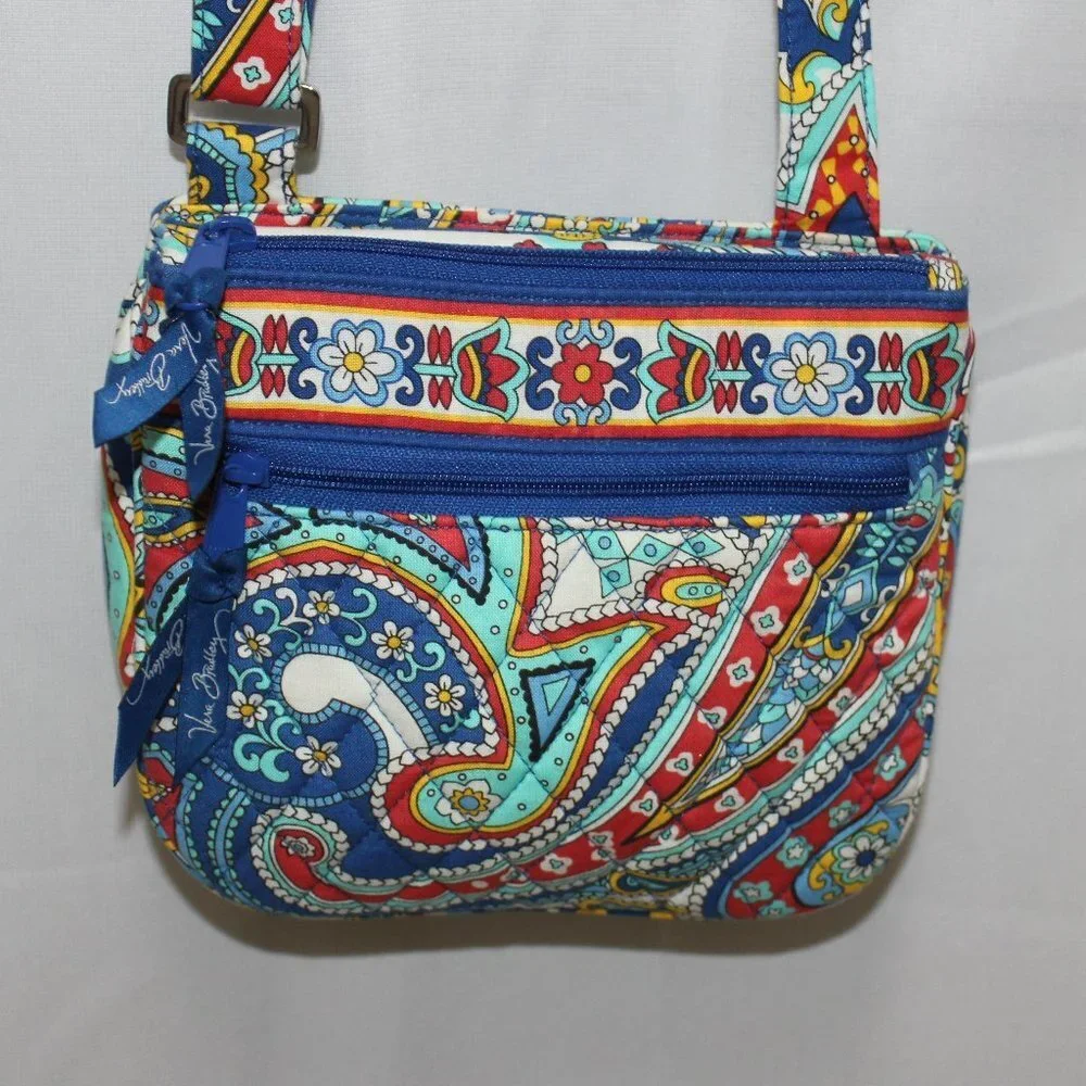 Vera Bradley Petal Paisley Small Zip Shoulder Bag